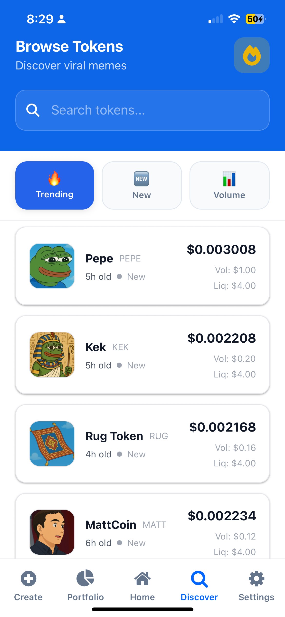 MemeTrade Screenshot 2