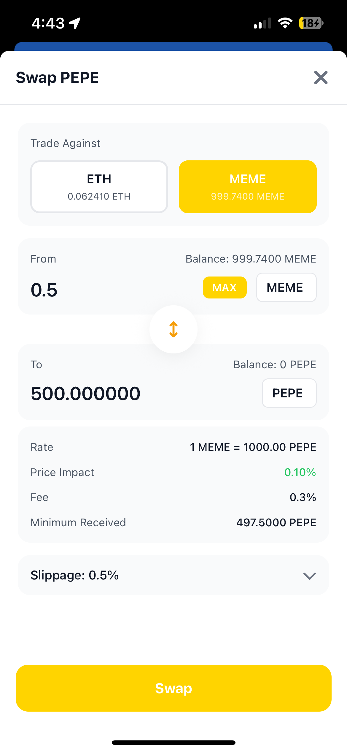 MemeTrade Screenshot 3